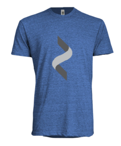 Helix Unisex Tri-Blend T-Shirt - Blue